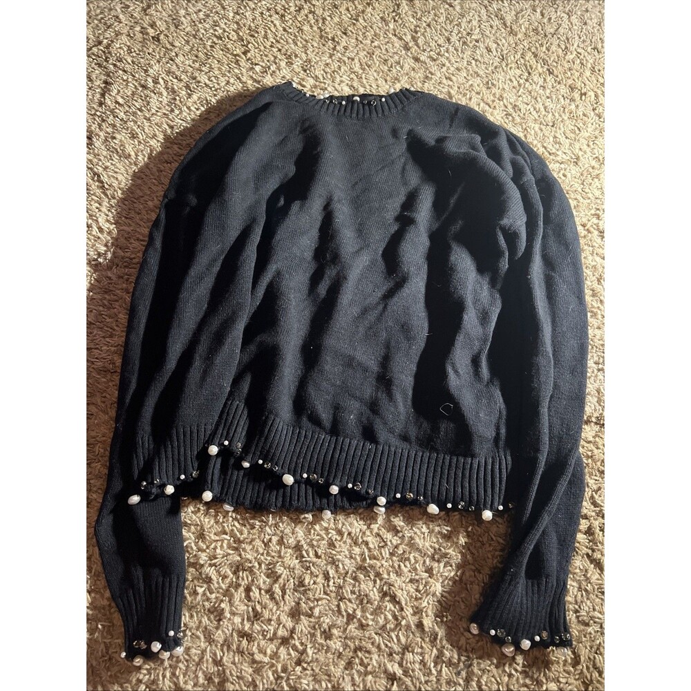 pinko black top with rocks